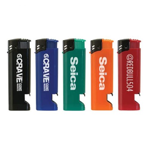 Solid Electronic Lighters with Bottle Openers