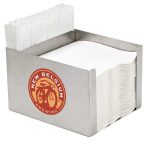 Stainless Steel Napkin Caddy with One Pocket